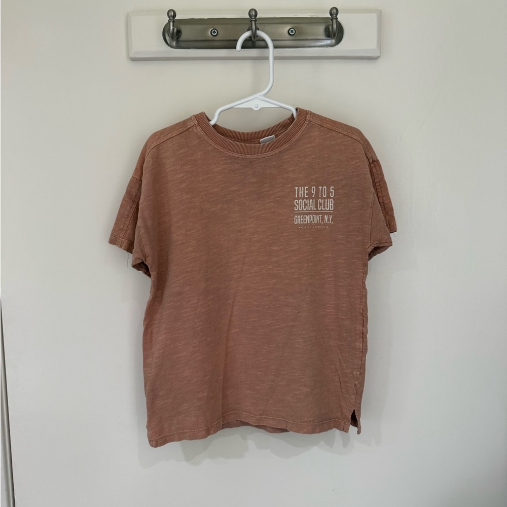Zara 9 to 5 Social Club Tee 4-5 Years